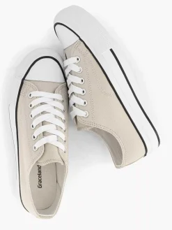 Dames Graceland Beige Canvas Sneaker