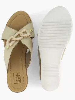 Dames Easy Street Beige Comfort Slipper