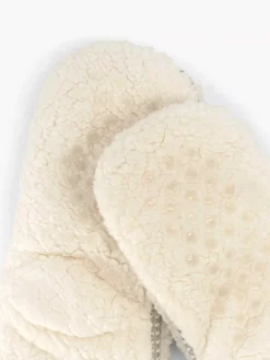 Dames vanHaren Beige Huissok Teddy