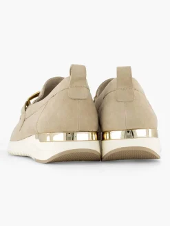 Dames Medicus Beige Leren Comfort Instapper