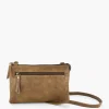 Dames 5th Avenue Beige Leren Schoudertas
