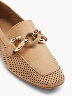 Dames Graceland Beige Loafer Sierketting