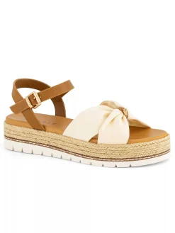 Dames Esprit Beige Platform Sandaal
