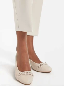Dames Easy Street Beige Pump Sierketting