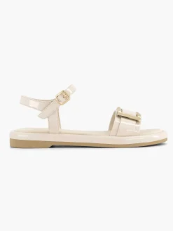 Dames Graceland Beige Sandaal Siergesp