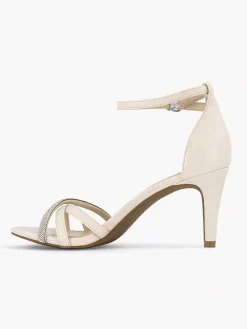 Dames Graceland Beige Sandalette Steentjes