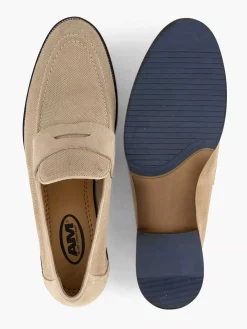Heren AM SHOE Beige Suede Instapper