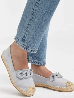 Dames Graceland Blauwe Espadrille Sierketting