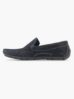 Heren Easy Street Blauwe Suede Comfort Instapper