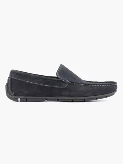 Heren Easy Street Blauwe Suede Comfort Instapper