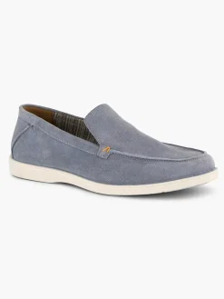 Heren Memphis One Blauwe Suede Loafer