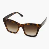 Dames Graceland Bruine Cat Eye Zonnebril Print