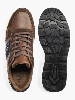 Heren Gallus Bruine Suede Sneaker