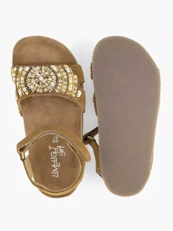 Kinderen Limelight girl Cognac Leren Sandaal Kralen