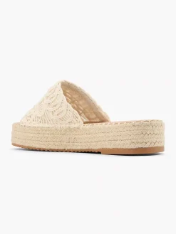 Dames Graceland Creme Platform Slipper