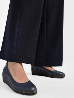 Dames Graceland Donkerblauwe Pump Sleehak