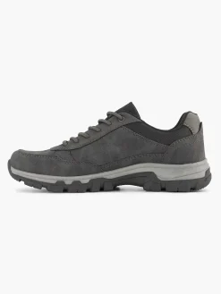Heren Easy Street Donkergrijze Comfort Sneaker