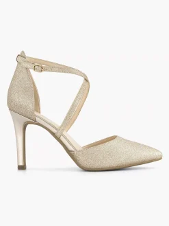 Dames Graceland Gouden Pump Glitter