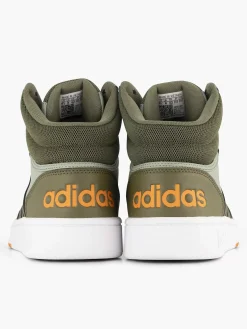 Heren adidas Groene Hoops 3.0 Mid