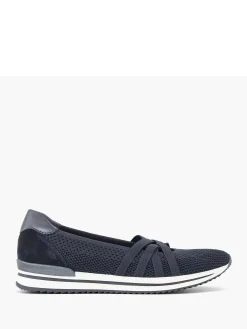 Dames Medicus Marineblauwe Comfort Instapper