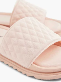 Dames Oxmox Roze Slipper Doorgestikt