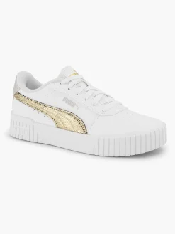 Dames Puma Witte Carina 2.0 Metallic Shine