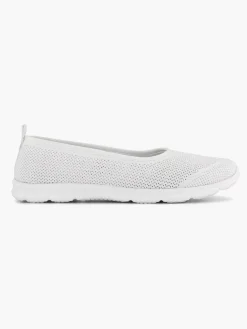 Dames Easy Street Witte Comfort Instapper