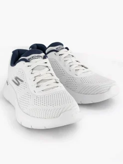 Heren Skechers Witte Go Walk Flex- Remark