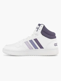 Dames adidas Witte Hoops 3.0 Mid