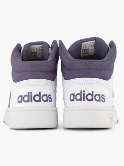 Dames adidas Witte Hoops 3.0 Mid