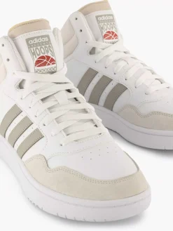 Heren adidas Witte Hoops 3.0 Mid