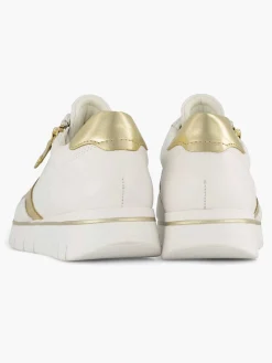 Dames Medicus Witte Leren Comfort Sneaker