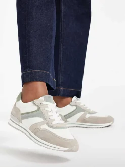 Dames Medicus Witte Leren Comfort Sneaker