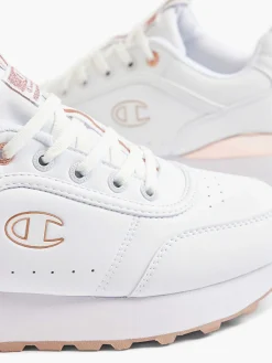 Dames Champion Witte Low Cut Shoe Rr Champ Platform