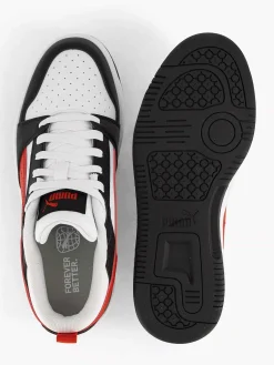 Kinderen Puma Witte Rebound V6 Lo Jr