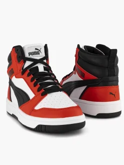 Kinderen Puma Witte Rebound V6 Mid Jr