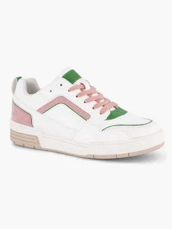 Dames Oxmox Witte Retro Sneaker Roze
