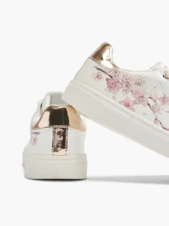 Kinderen Graceland Witte Sneaker Bloemenprint