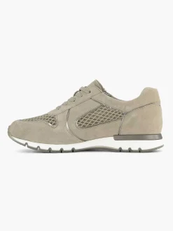 Dames Medicus Zandkleurige Leren Comfort Sneaker