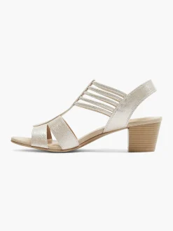 Dames Graceland Zilveren Sandaal Elastisch