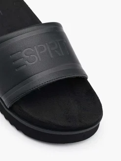 Dames Esprit Zwarte Badslipper