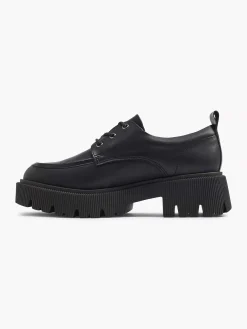Dames Oxmox Zwarte Chunky Veterschoen