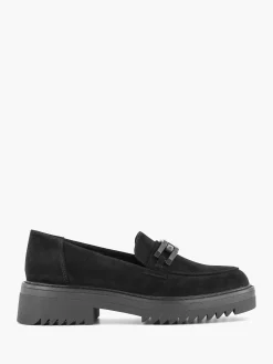 Dames Oxmox Zwarte Chuny Loafer Sierketting