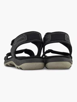 Dames Easy Street Zwarte Comfort Sandaal