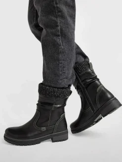 Dames Easy Street Zwarte Enkellaars