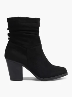 Dames Graceland Zwarte Enkellaars Hak
