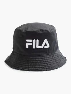 Dames FILA Zwarte Bucket Hat Mit