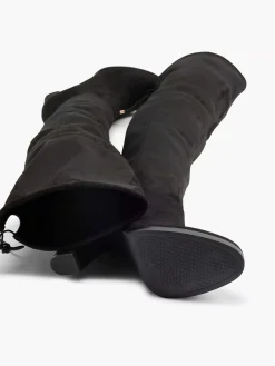 Dames Graceland Zwarte Overknee Laars Hak