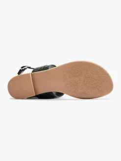 Dames Graceland Zwarte Sandaal Sierketting