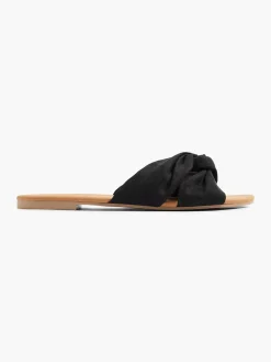 Dames Graceland Zwarte Slipper Knoop